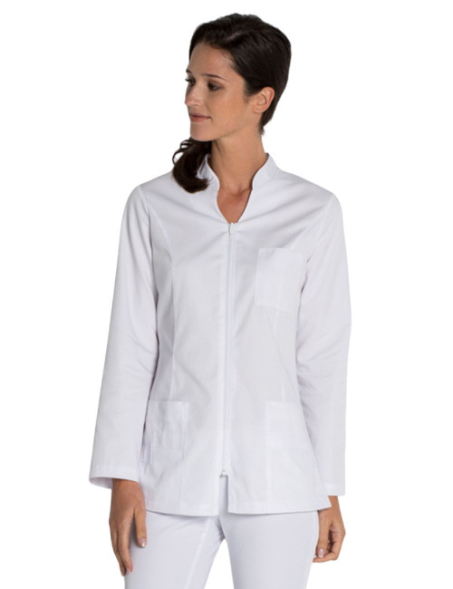CASACA M/L BLANCA CREMALLERA DE MALLA INVERTIDA 8294 MUJER