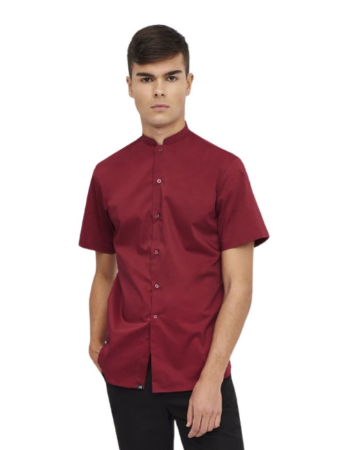 CAMISA MANGA CORTA CUELLO MAO SLIM FIT 2140 HOMBRE