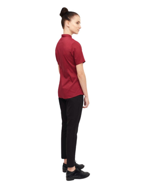 CAMISA MANGA CORTA CUELLO MAO SLIM FIT 2256 MUJER