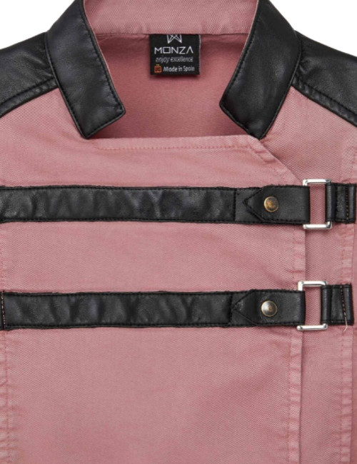 CHAQUETILLA TIRAS POLIPIEL SLIM FIT 4141 MUJER