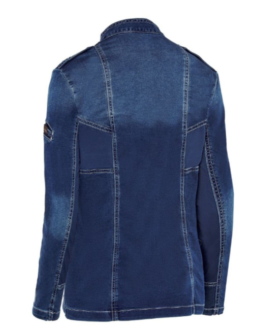 CHAQUETILLA PUNTO DENIM SLIM FIT4129 MUJER