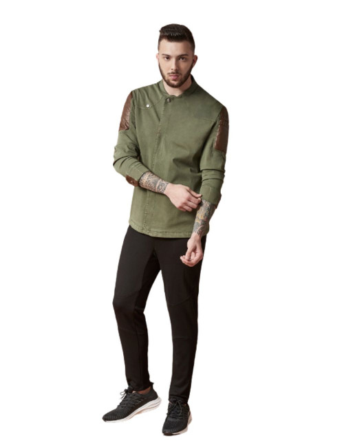 CHAQUETILLA HOMBROS POLIPIEL SLIM FIT 4140 HOMBRE