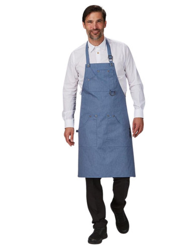 DELANTAL PETO REMACHES SARGA RECICLADA 100048 UNISEX