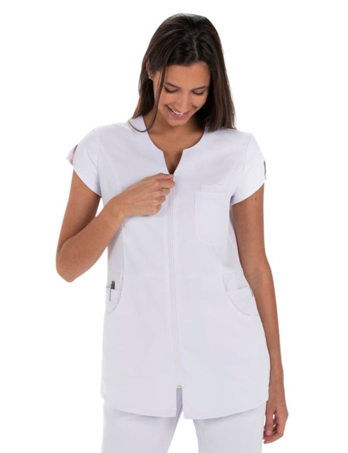 CASACA MICROFIBRA BLANCA 8209 MUJER