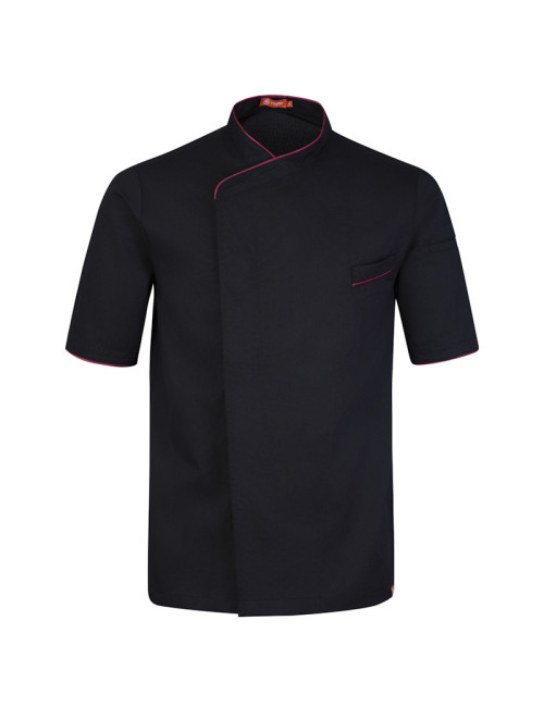 CHAQUETA COCINA MANGA CORTA MORELLA 386164 HOMBRE