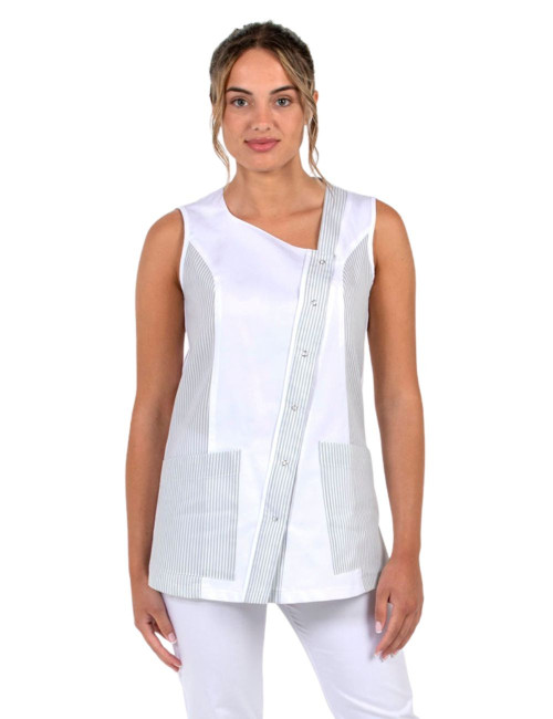 CASACA S/M RAYAS GRIS 8041